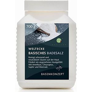 Weltecke Basisch badzout 700 g | basisbad voor ontgifting en ontzuring | Made in Germany | 100% veganistische huidverzorging | perfect voor een volledig bad, zitbad, voetbad of handbad |