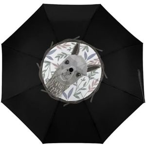 Alpaca Mooie Vriend Paraplu Winddicht Sterke Reizen 3 Vouw Paraplu Voor Mannen Vrouwen Automatische