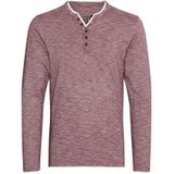 !Solid - Belagos - T-shirt - Rood/Wit - Lange Mouw - Normale Pasvorm