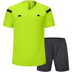 SHINESTONE Heren scheidsrechter tricot voor voetbal, korte mouwen ..