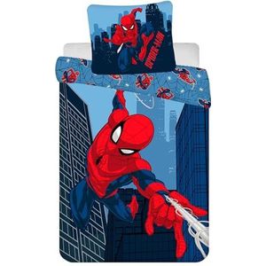 Spiderman Dekbedovertrek 160 x 200 cm + 60 x 80 cm – Spider-Man Kinderdekbedovertrek – 100 % Katoen