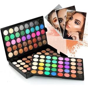 LHLXZQ 120 kleuren oogschaduw palet, multi-color make-up palette set, matte, flash parel en neon eyeshadow palette, dagelijks feest makeup tray