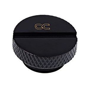 Alphacool ijspegels sluitschroef G1/4 - zwart (Deep Black)