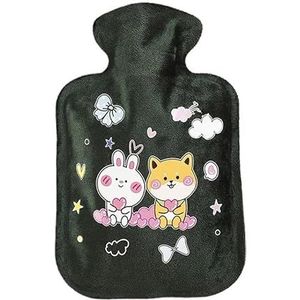 Warmwaterkruik, herbruikbaar, winter, warm, warm, handwarmer, warmwaterflessen voor meisjes, stress, pijnverlichting, therapie, warmwaterzakken, warmwaterzak (C, 11 x 19 cm)