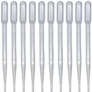 Laboratoriumpipet 1000 stuks transparante wegwerp-pipetten van kunststof, 10/5/3/2/1/0,5/0,2 ml, pipetschaal (2 ml)