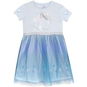 Disney Frozen nachthemd | Elsa prinses nachthemd met korte mouwen voor meisjes | Leeftijden 18 maanden tot 10 jaar | Blauw 128