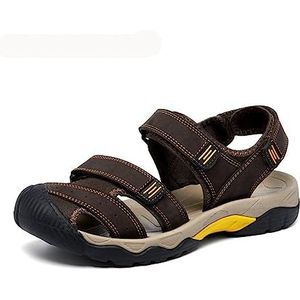 SDFGH Heren zomersandalen Klassieke ademende heren outdoor casual strandsandalen Sneakers (Color : D, Size : 47)
