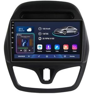 Android 14 9 Inch Touchscreen Autoradio 2 Din voor Chevrolet Spark Beat 2015-2018 met CarPlay & Android Auto Stuurbediening GPS Navigatie AHD Backup Camera Bluetooth (YS10 (2+32G))