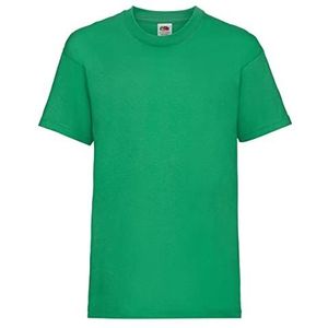 Fruit of the Loom Jongen Valueweight T-shirt voor kinderen, Groen (Kelly Green), 3-4 jaar