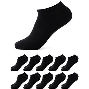 Occulto - Alex - Heren Sneaker Sokken - Zwart - Pak van 10