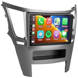 Android 15 Autoradio 9 inch touchscreen voor Subaru Outback Impreza Legacy 2009-2014 Autoradio Navigatie met Carplay met GPS navigatie Bluetooth FM USB Steering Wheel Control(B7 1G+32G)