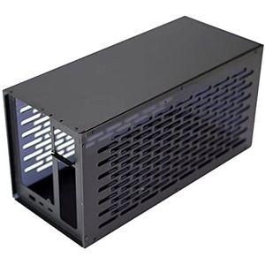 Wdbild TH3P4G3 GPU Dock Case- Metalen Frame + Acryl Zijplaat Thunderbolt-compatibel SFX-FlEX (1U-voeding