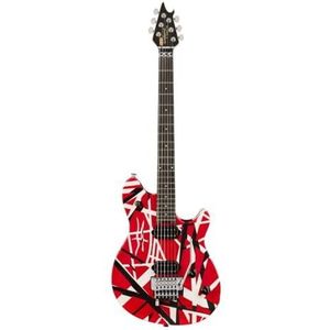 EVH Wolfgang Special Striped Red/Black/White - Elektrische gitaar