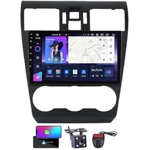 Android 13 Dubbel DIN autoradio voor Subaru Forester 4 SJ 2012-2015-GPS Navi | Gratis achteruitrijcamera| 9 inch Scherm met Carplay Android Auto/FM RDS DAB/Bluetooth/SWC/DSP Stereo(NF-5)