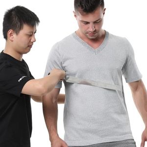 Enkelzijdig Gebreid Ritsjack - Slijtvast/Snijbestendig, Bijtvast, Scheurvast, Steekvast T-Shirt, Snijvast En Steekwerend Vest, Ter Bescherming Van De Persoonlijke Veiligheid,lightgray-2XL