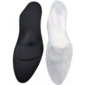 Green Feet orthopedische inlegzolen voor damesschoenen, comfort inlegzolen voor hoge hakken dun zwart, maat 38