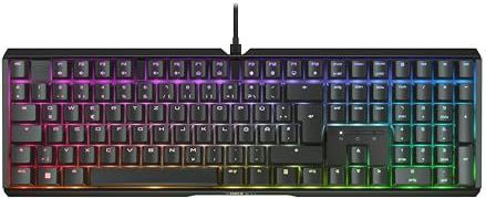 CHERRY XTRFY MX 3.1, Mechanisch Gaming-Toetsenbord, Duitse Indeling (QWERTZ), RGB-Verlichting, Aluminium Behuizing, USB-A-Aansluiting, MX2A RED Switches, Zwart