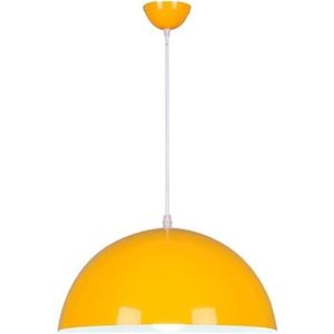 LANGDU Scandinavische eenvoudige kroonluchter Macaron kleur industriële kleine hanglamp moderne hangende verlichtingsarmaturen for keukeneiland eetkamer slaapkamer hal bar woonkamer (Color : Yellow,