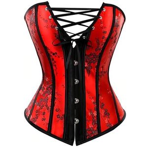 Kelvry Dames korset body shapewear korset top met G-string S-6XL