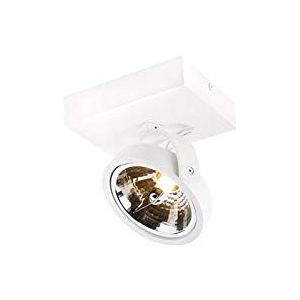 QAZQA - Design spot wit verstelbaar - Go | Slaapkamer | Keuken - Aluminium Rond - G9 Geschikt voor LED - Max. 1 x 3 Watt