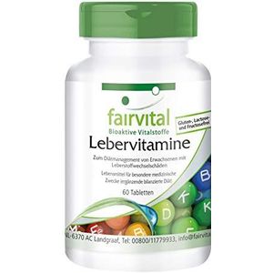Fairvital | Vitamines voor de lever - met mariadistel, artisjok, paardenbloem & alfaliponzuur - HOOG GEDOSEERD - met 80% silymarine - VEGAN - 60 tabletten