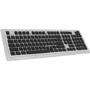 Keycaps Toetsenbord, PBT Transparante Keycaps 130 Toetsen voor Mechanisch Toetsenbord (zwart)