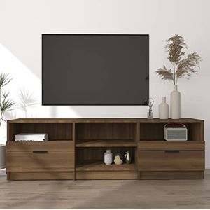 AJJHUUKI Entertainment Centra & TV Stands Tv-meubel Bruin Eiken 150x33,5x45 cm Engineered Houten Meubels