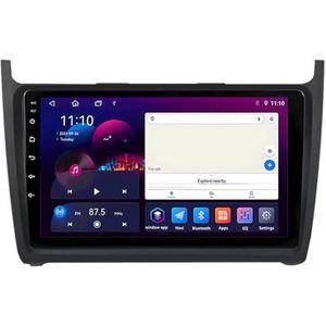 Android 14 GPS Navigation Stereo voor VW Volkswagen Polo Golf Passat 2008-2020 9 Inch 2 Din Car Stereo met CarPlay AHD Omgekeerd beeld Bedieningselementen op het stuur(S1 1G+32G)