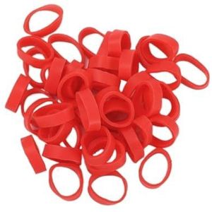 Elastische elastiekjes 500 stuks elastische elastiekjes, 15 * 5 mm kleine rode elastiekjes, elastiekjes for groenten, brede elastiekjes in kleine maten