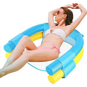 Zwembadstoel | Reizen Zwembad Float | Pool Noodle Sling, zwembadwaterhangmat drijvende stoel voor zomerzwembadfeest Wukesify