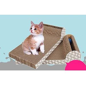 DKEE Voederbak voor huisdieren Flow-type Claws Golfkarton Cat Scratch Board Cat Toy Pet Supplies