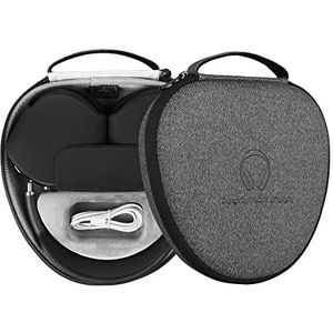 WIWU AirPods Max-hoes met slaapmodus, verbeterde smart case voor hoofdtelefoon, ultradunne reisdraagtas met uithoudingsvermogen, harde opbergtas (grijs)