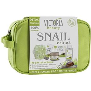 Slak Extract (Gezichtscrème 50ml, Hand Crema 50ml, Micellair Water 100ml, Bad Spons, Zak)