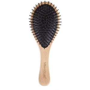 Milanobrush Stacy houten haarborsteltechnologie vermindert haarbreuk en zorgt voor perfecte verzorging van alle haartypes en haarverlengingen