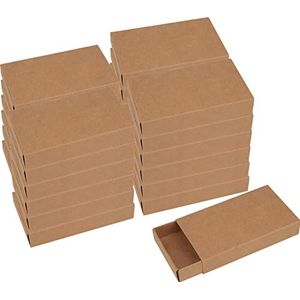 VBS Set van 24 luciferdoosjes XL, 11 cm x 6,5 cm x 2 cm, luciferverpakking, adventskalender, kartonnen doos