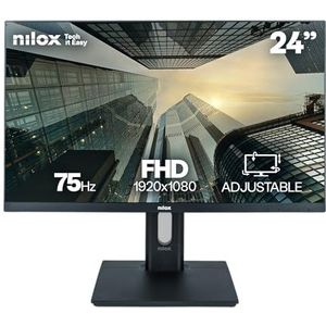 Nilox NXM24REGWEB01 computer monitor 60,5 cm (23.8") 1920 x 1080 Pixels Full HD LED Zwart