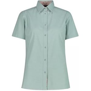 CMP Shirt van katoenmix met korte mouwen voor dames, e421 jade, 48