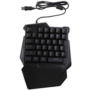 Kalttoy Musketier G101 One-Handed Gaming Toetsenbord RGB Backlit Radium Carving 35 Toetsen