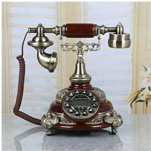 Telefoon Handsfree Hars Handvat Vaste Retro Scherm Backlht Mode (Bruin)