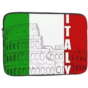 Laptop Case Sleeve 15 inch Laptop SleeveRoman Italiaanse Vlag Laptop Tas Shockproof Beschermende Draagtas