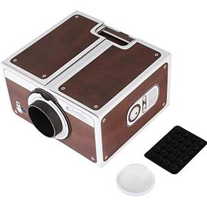 Draagbare projector Zelfgemaakte mobiele telefoon Pico-projector Eenvoudig te monteren met 8x beeldvergroting