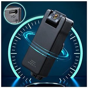 KOZWAY Actiecamera A50 Mini Camera Afstandsbediening 150 Graden Groothoek Rotatie Lens 1080P Bodycam Met Roterende Terug Clip (Maat: 64GB, Kleur: Nero)