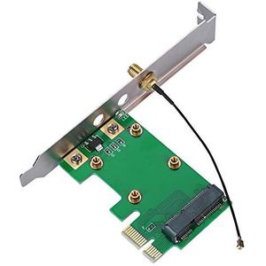 ASHATA PCI Express Riser Card, Mini PCI-E naar PCI-E Riser-kaart Uitbreiden Externe Adapter Netwerkkaart Ondersteuning alle PCI-E Mini Kaarten