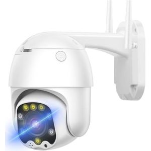 Bewakingscamera, 5MP 4G Camera Outdoor PTZ Beveiligingscamera AI Menselijke detectie H.265 Sim-kaart IP Camera Draadloze CCTV Beveiligingscamera(2.7-13.5mm,1_4G ADD 64G)