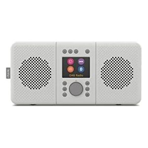 Pure ELAN CONNECT+ Alles-in-één Stereo-internetradio Met DAB/DAB+ en FM-radio, Bluetooth 5.0, TFT-scherm, 20 Kanaalgeheugens, Muziekstreaming, Podcasts - Steengrijs