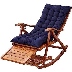 GEIRONV Outdoor ligstoel stoel, draagbare Zero Gravity fauteuil stoelen Deck Beach Yard Patio met kussen verstelbare ligstoel Recliners Fauteuils (Color : Blue, Size : 170x47x45cm)