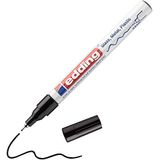 edding 780 glanslakmarker - zwart - 1 verfstift - extra fijne punt 0,8 mm - verfpen voor glas, stenen, hout, plastic, papier - waterproof, hoge dekking