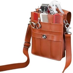 PXAMORTEL Kapperstas 1 stuks PU-lederen haarschaartas Clips tas Kappersschaar Holster Pouch Houder Case met heupriem Kapperstas(Grey)