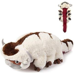 Appa pluche speelgoed, Avatar laatste Airbender, Appa pluche knuffeldier, anime kussen, witte koe, zacht, pluche speelgoed voor kinderen, knuffelig cadeau, 50 cm