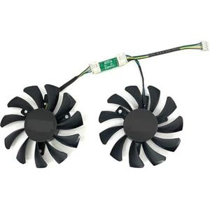 GA81S2U 75MM GTX970 Koelerventilator Vervanging voor ZOTAC voor GeForce GTX 970 Grafische Kaart Koelventilator(Black 2-Fan)